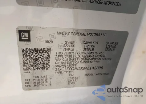 1GCUYGEDXMZ142890